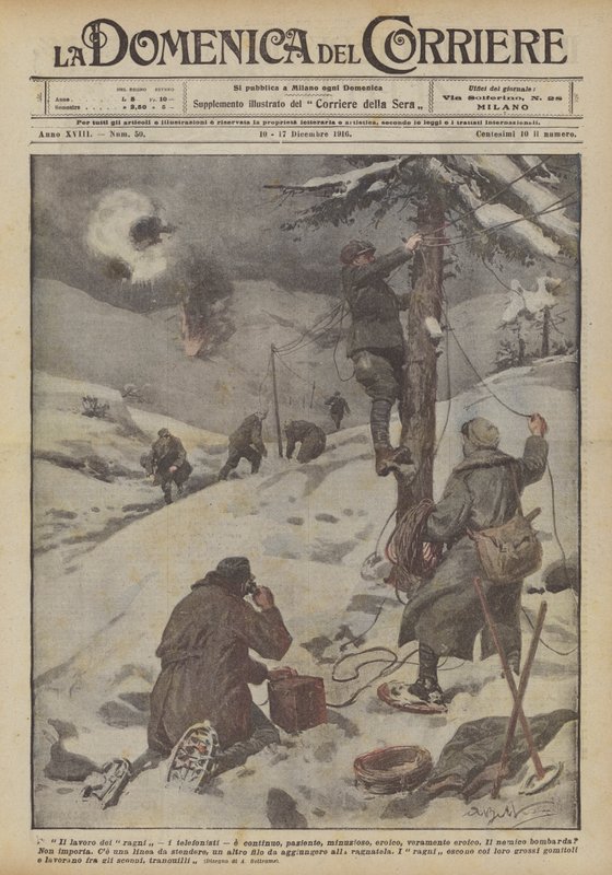 Örümceklerin çalışması by Achille Beltrame