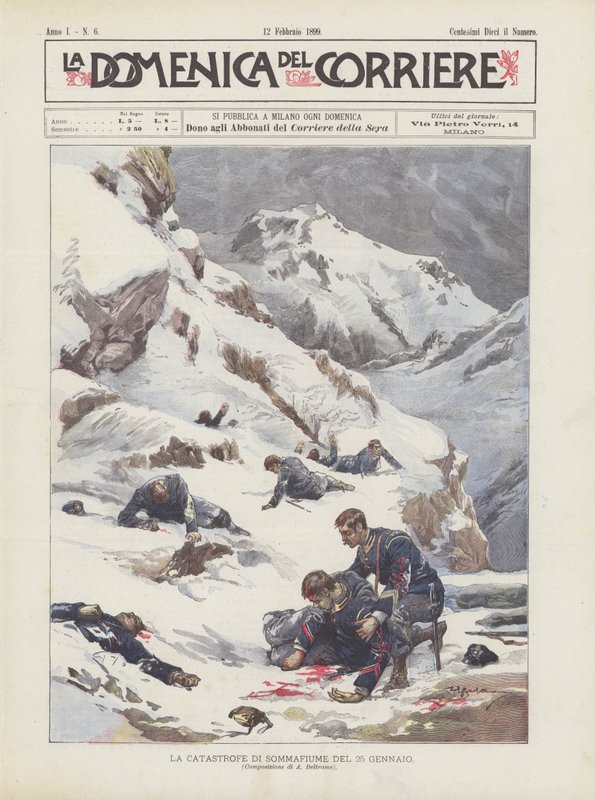 25 Ocak Sommafiume Felaketi by Achille Beltrame