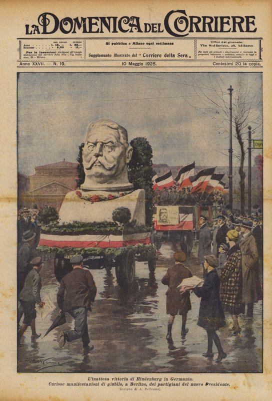 Almanya'da Hindenburg'un beklenen zaferi by Achille Beltrame