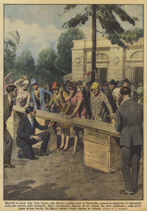 Çekiçler yarışta by Achille Beltrame