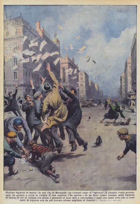 Banknotlar yağıyor! by Achille Beltrame