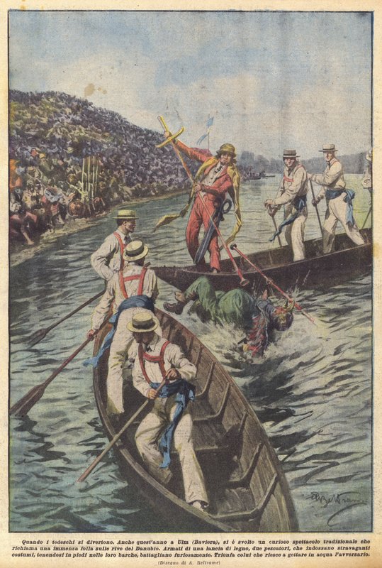Almanlar eğlenirken by Achille Beltrame