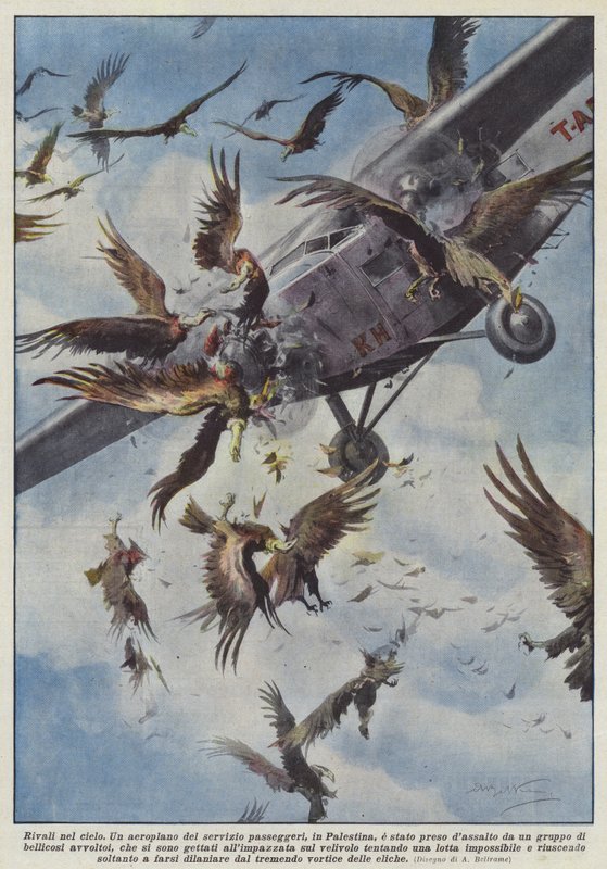 Gökyüzündeki rakipler by Achille Beltrame