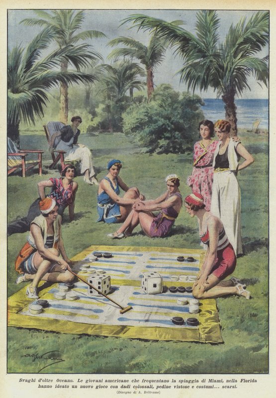 Okyanus boyunca eğlence by Achille Beltrame