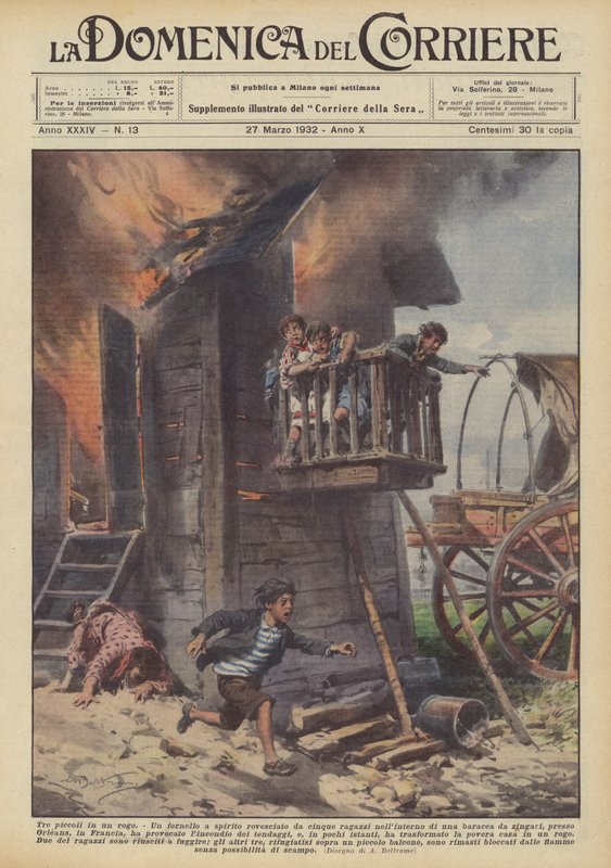Üç küçük tehlikede by Achille Beltrame
