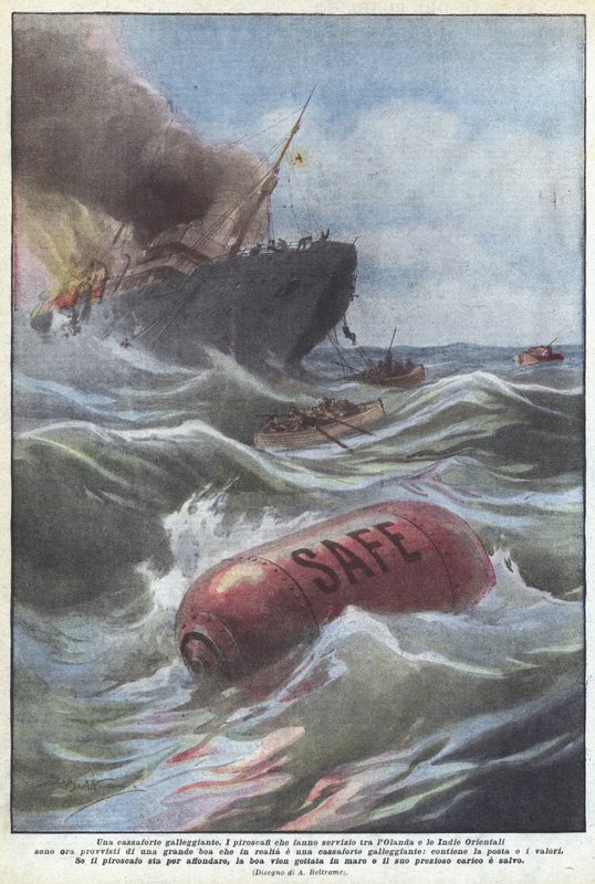 yüzer kasa by Achille Beltrame