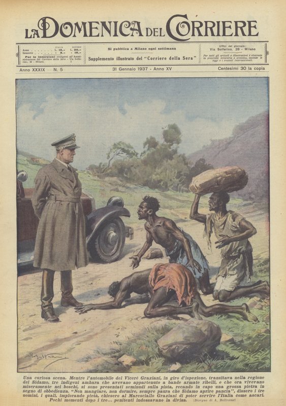 Meraklı bir sahne by Achille Beltrame