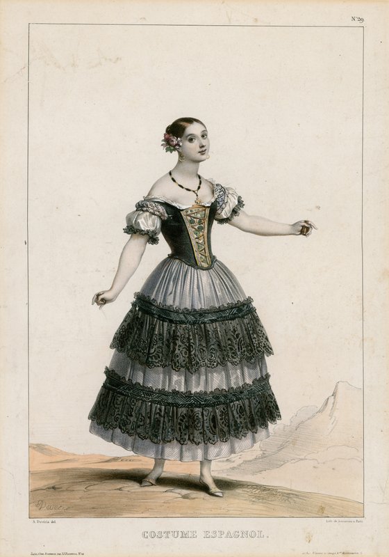 İspanyol Kostümü by Achille Devéria