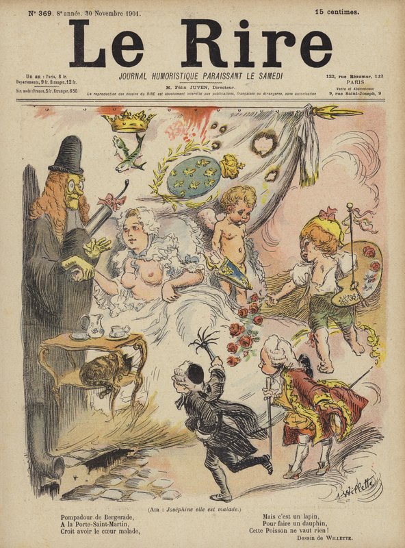 Le Rire için İllüstrasyon by Adolphe Leon Willette