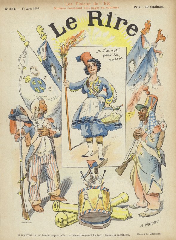Le Rire için İllüstrasyon by Adolphe Leon Willette