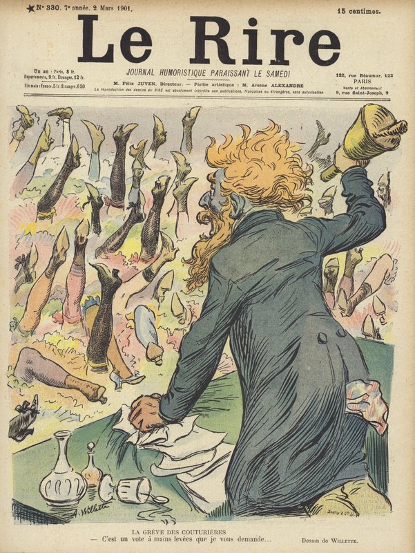 Le Rire için İllüstrasyon by Adolphe Leon Willette