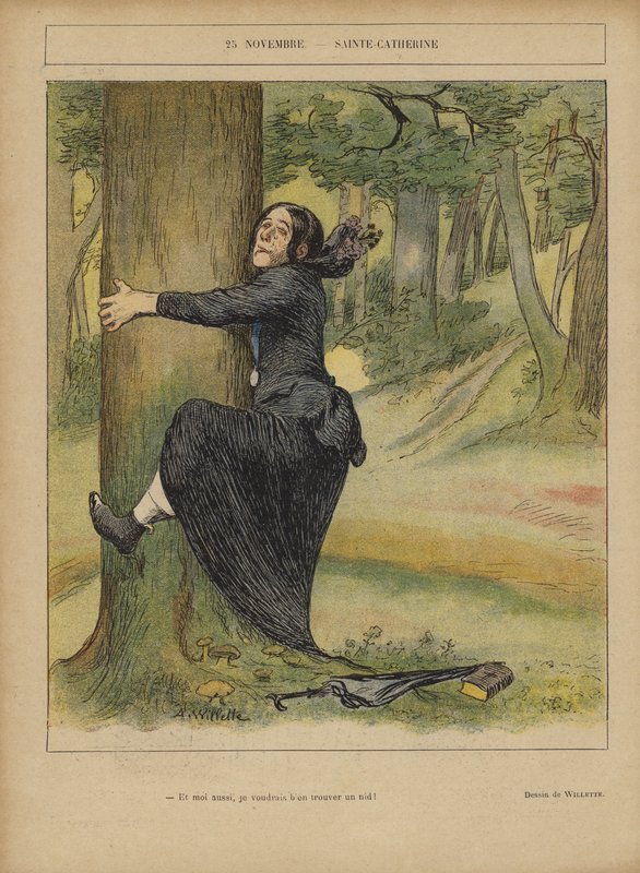 Le Rire için İllüstrasyon by Adolphe Leon Willette