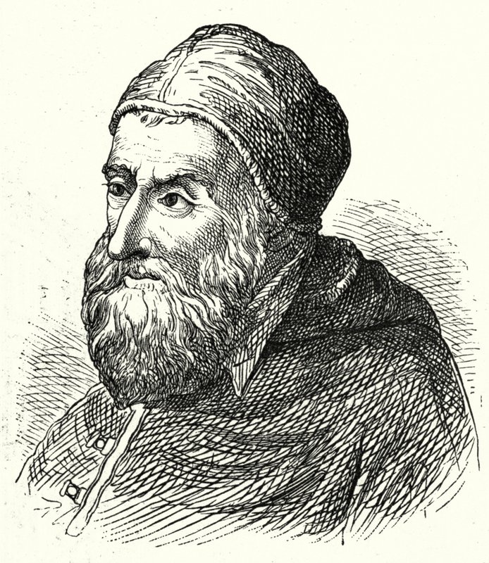Papa Sixtus IV (gravür) by Agostino Musi