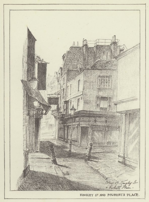 Kingly Caddesi ve Fouberts Place by Alan Stapleton