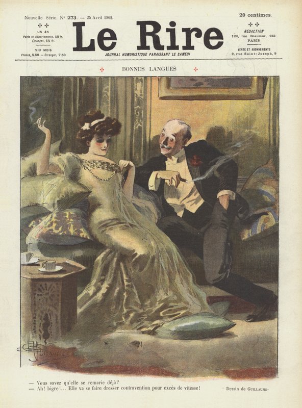 Le Rire için İllüstrasyon by Albert Guillaume