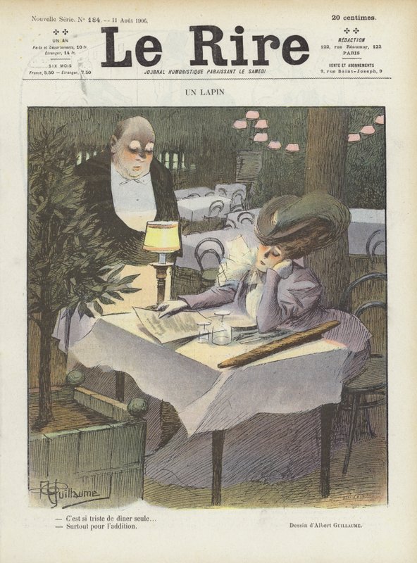 Le Rire için İllüstrasyon by Albert Guillaume