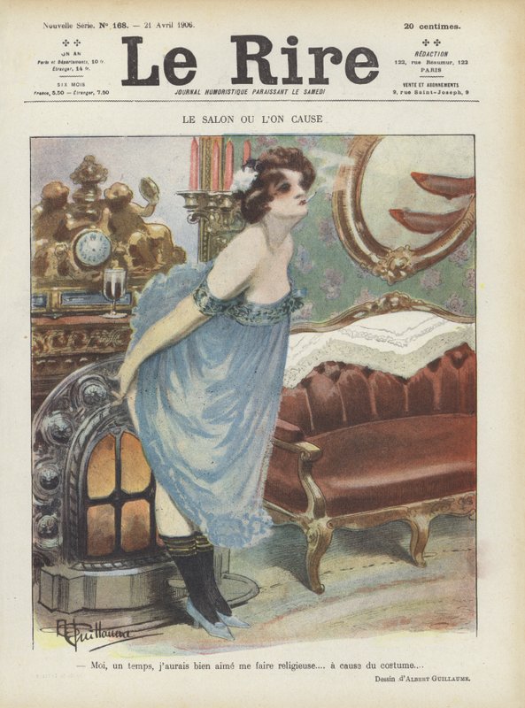 Le Rire için İllüstrasyon by Albert Guillaume
