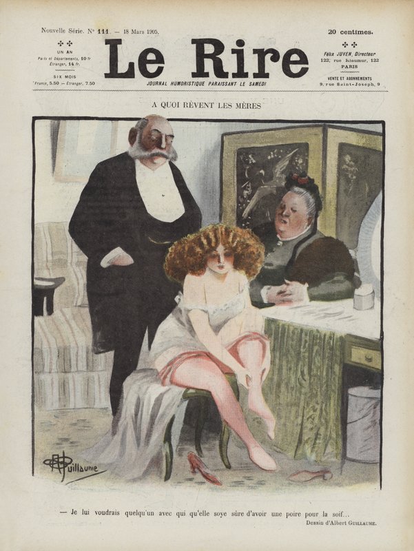 Le Rire için İllüstrasyon by Albert Guillaume