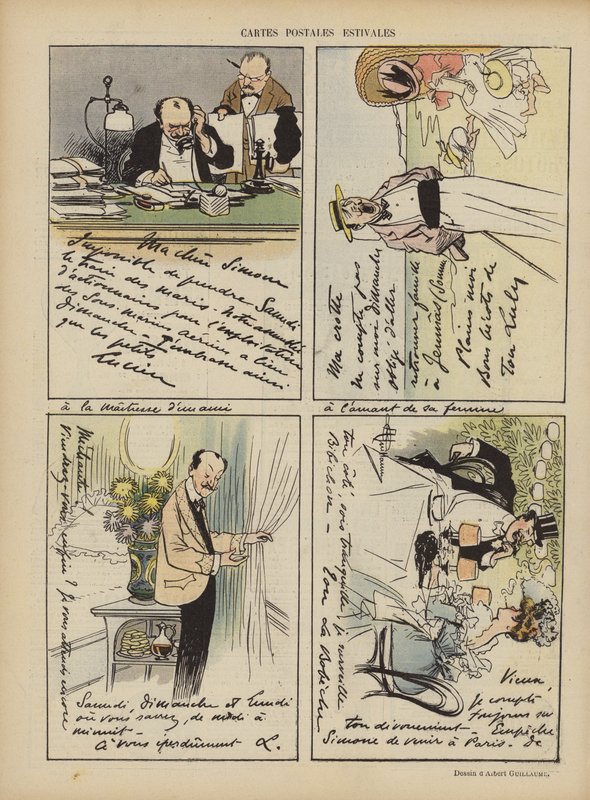 Le Rire için İllüstrasyon by Albert Guillaume