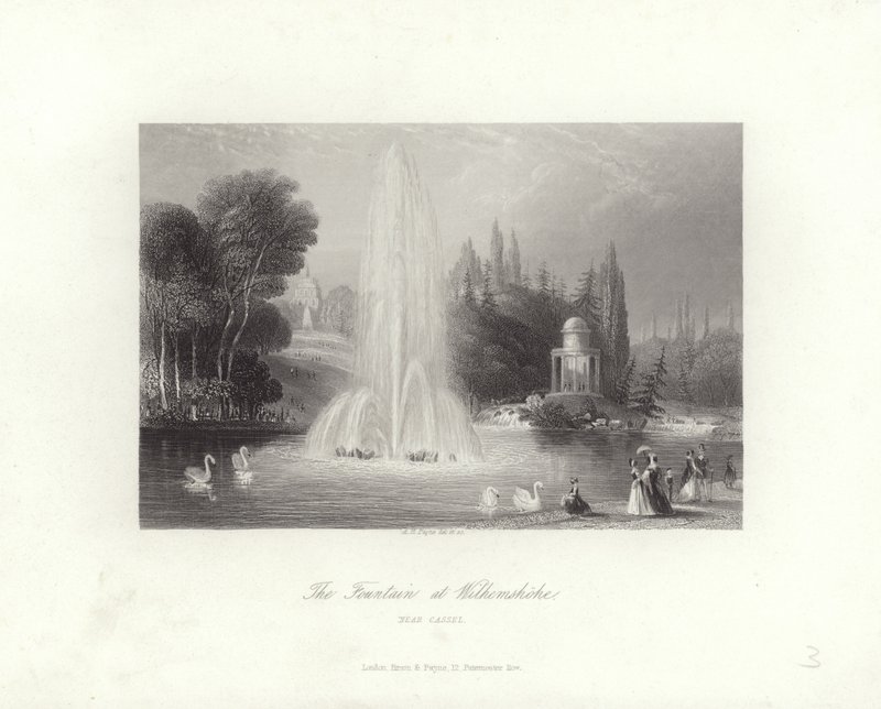 Wilhelmshohe'deki Çeşme by Albert Henry Payne