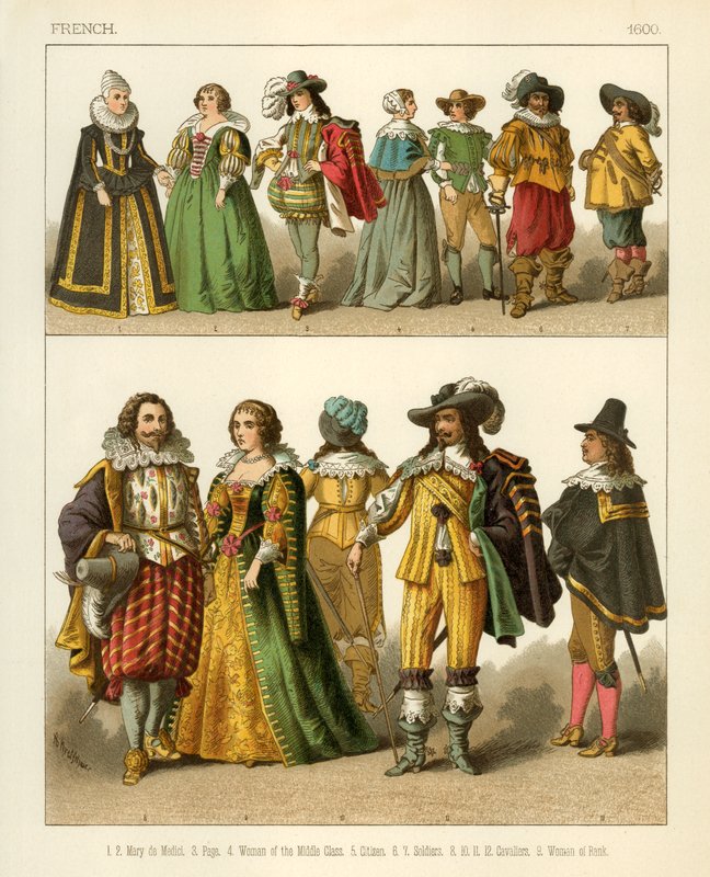 Fransız Kostümleri 1600 by Albert Kretschmer