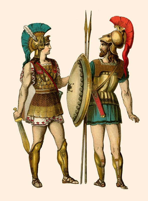 Yunan savaşçılar by Albert Kretschmer