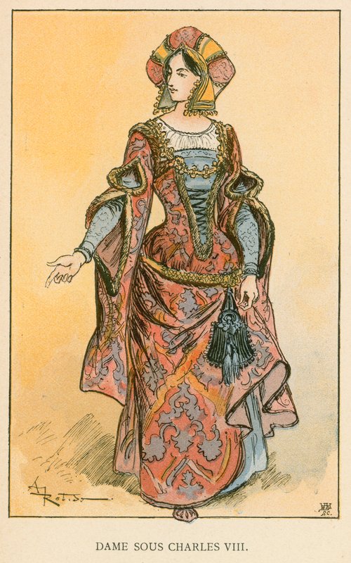 Charles VIII Altında Leydi by Albert Robida