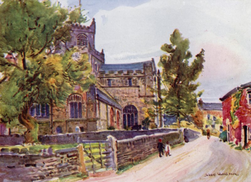 Manastır Kilisesi, Cartmel (renkli taş) by Albert Woods