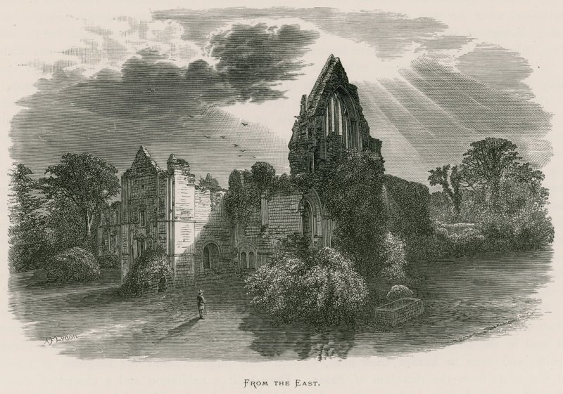 Doğudan Dryburgh Manastırı, by Alexander Francis Lydon