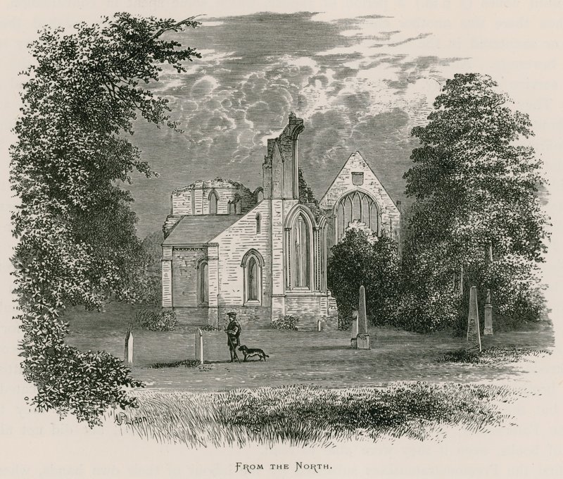 Kuzeyden Dryburgh Manastırı, by Alexander Francis Lydon