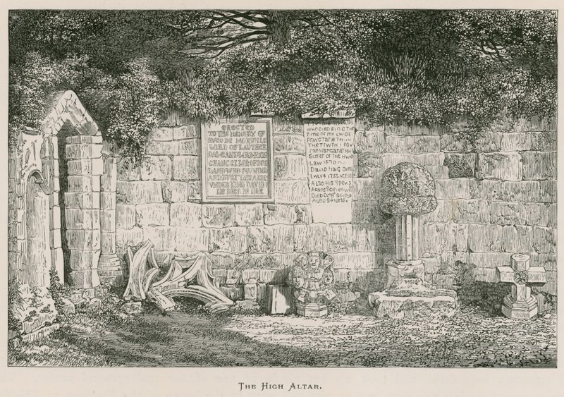 Dryburgh Abbey, The High Altar  by Alexander Francis Lydon