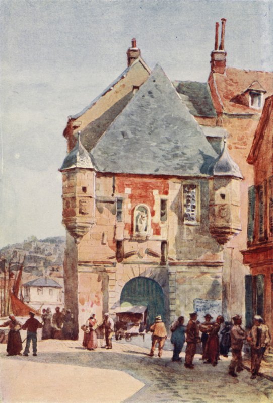 Honfleur, Harbour Gateway (renkli taş) by Alexander Henry Hallam Murray