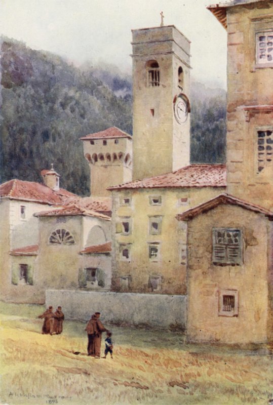 Vallombrosa, Abbey (renkli taş) by Alexander Henry Hallam Murray