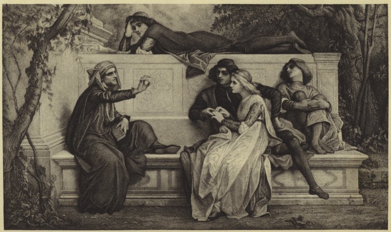 Floransalı bir şair (fotogravür) by Alexandre Cabanel