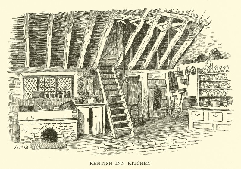 Kentish Inn Mutfağı by Alfred Robert Quinton