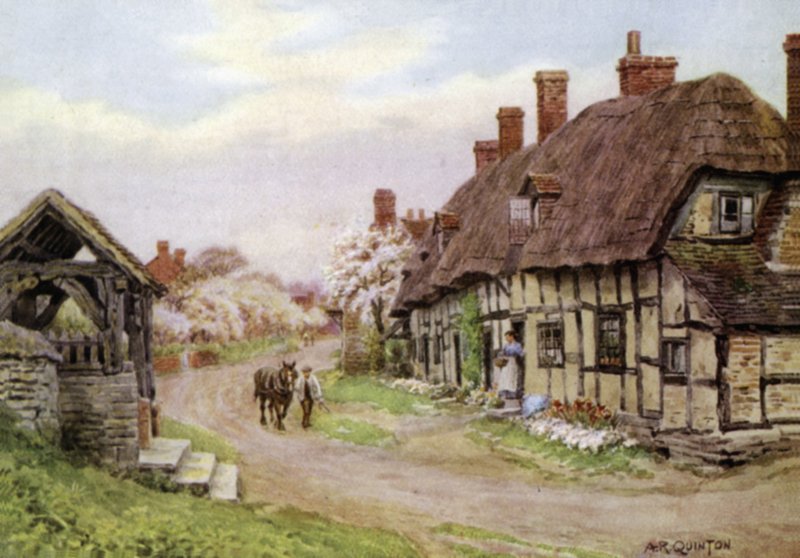 Kilise Kapısı, Welford-on-Avon, Gloucester by Alfred Robert Quinton