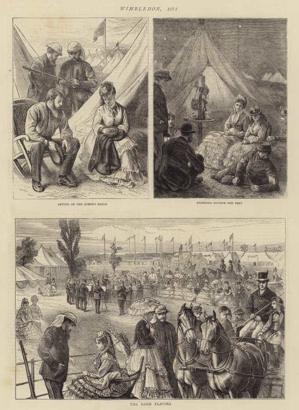 ವಿಂಬಲ್ಡನ್, 1871 ಟರ್ಕ್ by Alfred W. Cooper