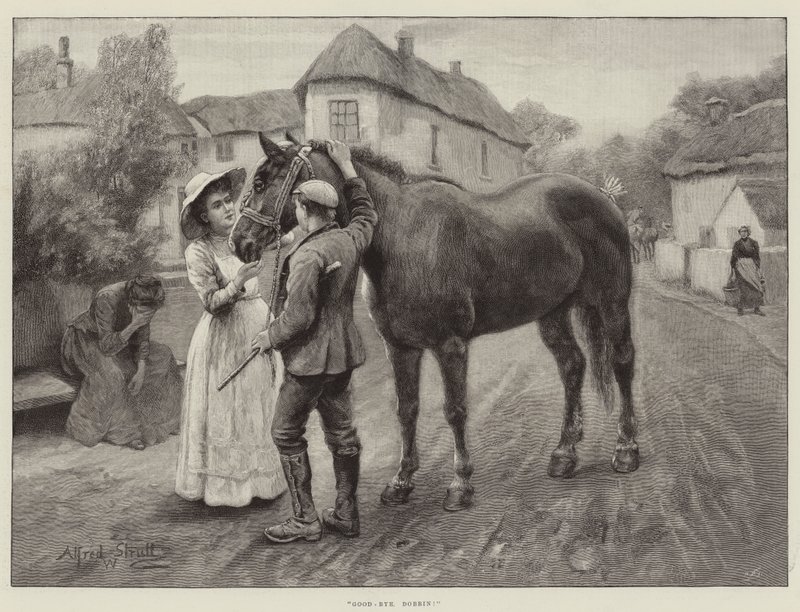 Güle güle Dobbin! by William Strutt