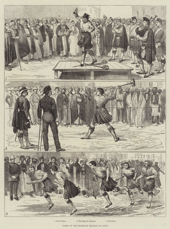 Kahire'deki Highland Tugayının Oyunları by Alfred Courbould