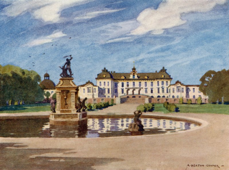 Drottningholm Palace, Stockholm  by Alfred Heaton Cooper