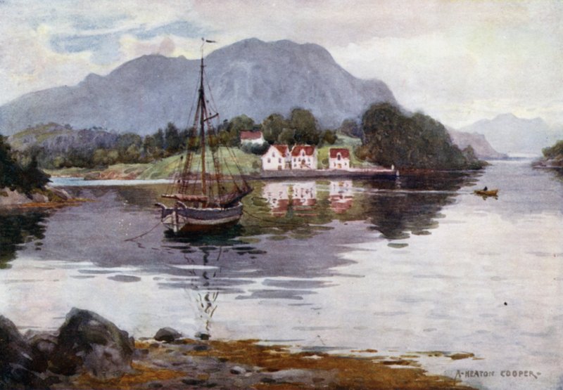 Godosund, Hardanger Fiyordu by Alfred Heaton Cooper