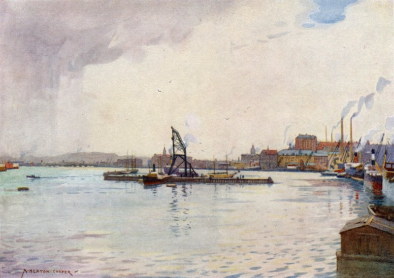 Trollhättan fossar by Alfred Heaton Cooper