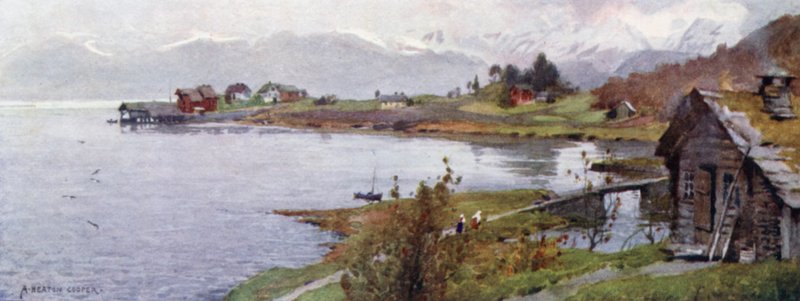 Ostenso, Hardanger Fjord  by Alfred Heaton Cooper