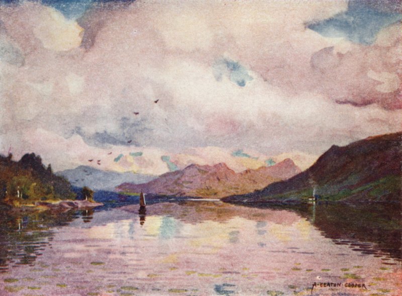 Yansımalar, Kylemore Lough by Alfred Heaton Cooper