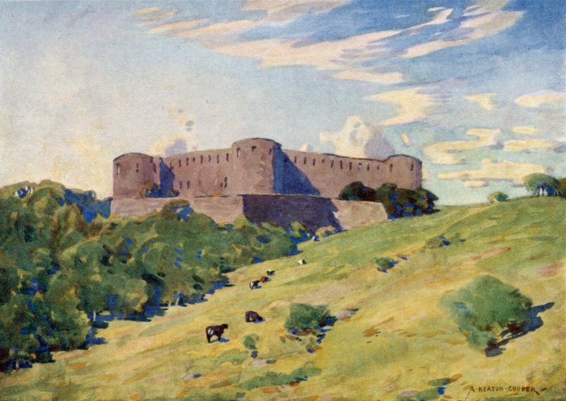 Ruins of Borgholm Castle, Oland  by Alfred Heaton Cooper