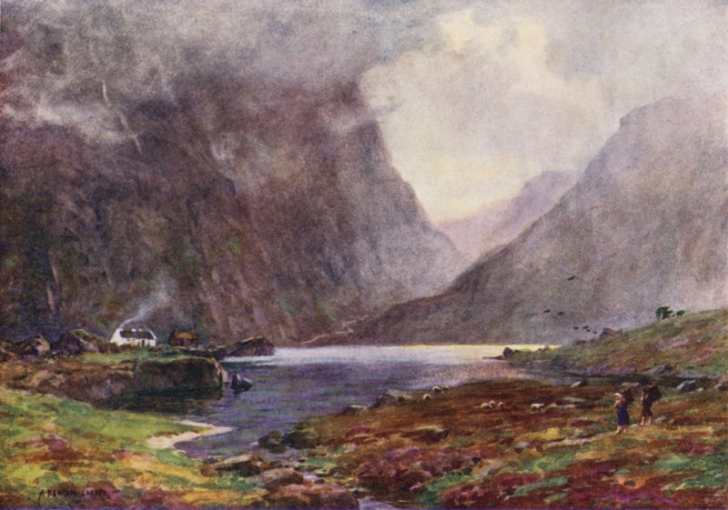 Dunloe Boşluğu, Killarney by Alfred Heaton Cooper