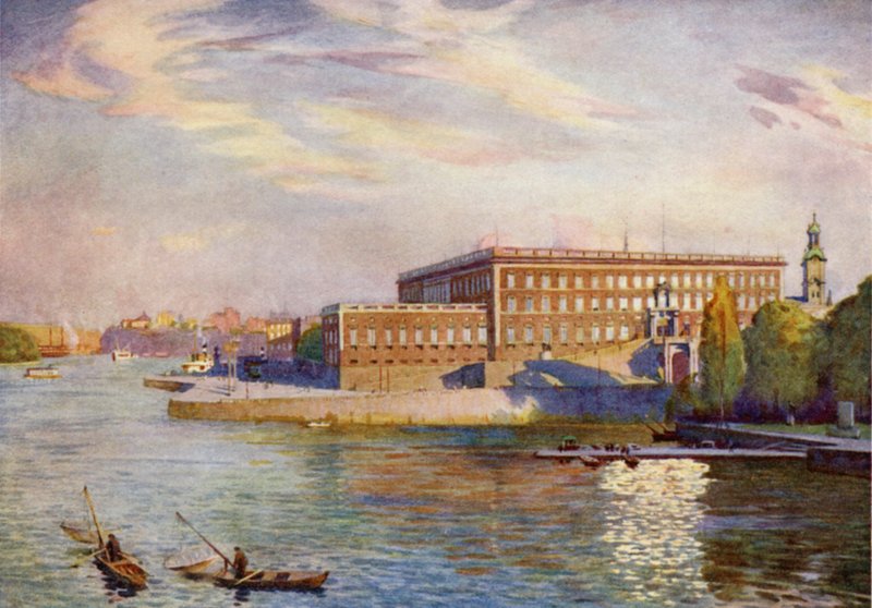 The Royal Palace, Stockholm  by Alfred Heaton Cooper