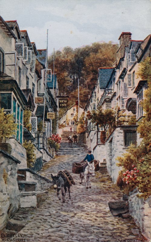 High Street, Clovelly by Alfred Robert Quinton