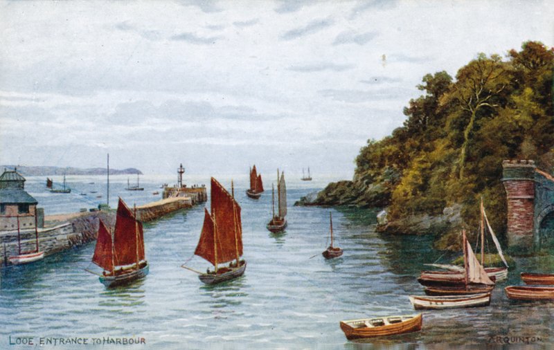 Looe, Limana Giriş by Alfred Robert Quinton