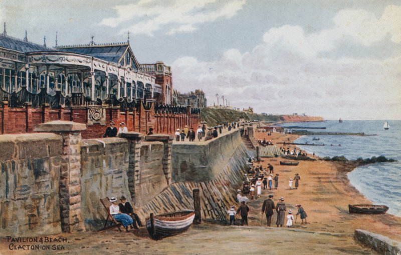 Pavilion und Beach, Clacton-on-Sea  by Alfred Robert Quinton